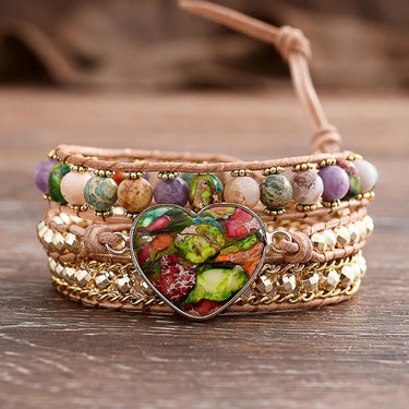 Discover Fresh Love Jasper Wrap Bracelet-Your Soul Place